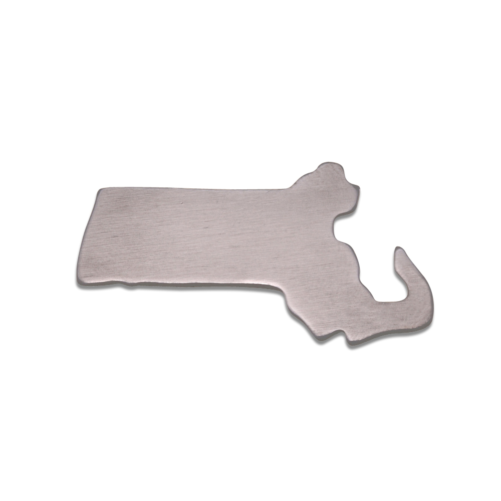 Metal Stamping Blanks Aluminum Massachusetts State Blank, 18g